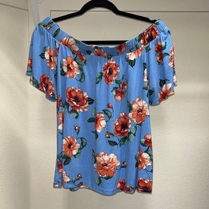 Of the shoulder Loveappella brand blouse. Good condition!